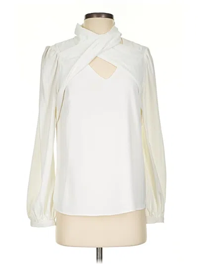 Pre-owned Strut & Bolt Long Sleeve Blouse In Ivory
