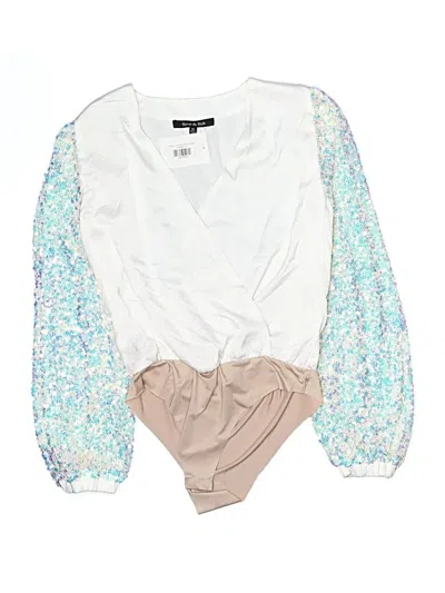 Strut & Bolt Long Sleeve Blouse In White