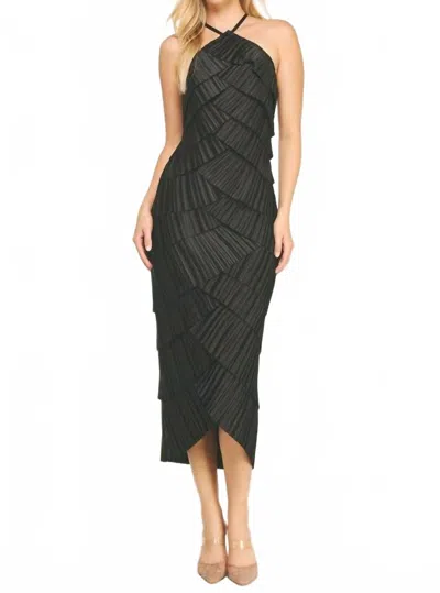 Strut & Bolt Lyra Halter Dress In Black