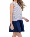 Strut & Bolt Sail Away Navy Dress In Blue