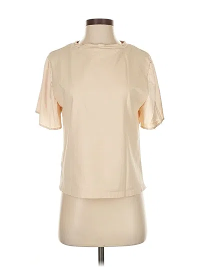 Pre-owned Strut & Bolt Short Sleeve Blouse In Ivory