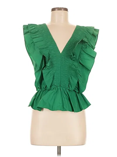 Pre-owned Strut & Bolt Sleeveless Blouse In Green