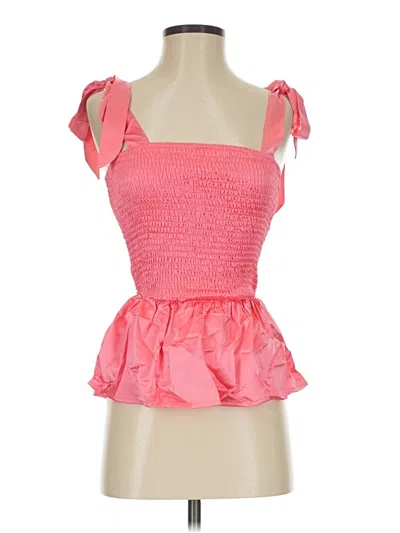 Pre-owned Strut & Bolt Sleeveless Blouse In Pink