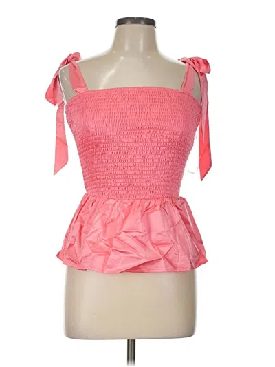 Pre-owned Strut & Bolt Sleeveless Blouse In Pink