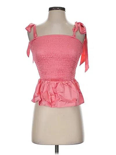 Pre-owned Strut & Bolt Sleeveless Blouse In Pink
