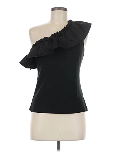 Pre-owned Strut & Bolt Sleeveless Top Black One Shoulder Neckline Tops