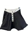 Strut & Bolt Women's Bubble Mini Skirt In Black/white In Black