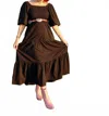 Strut & Bolt Wonderer Tiered Midi Dress In Black