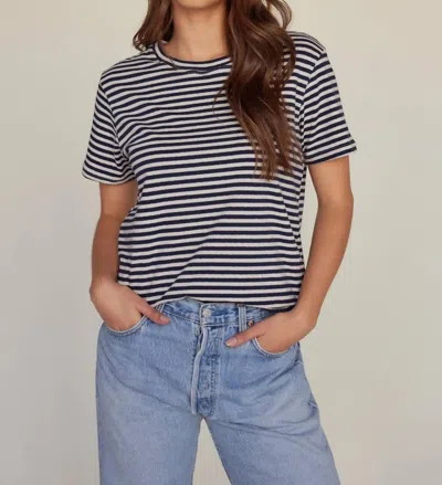 Strut This 90's Tee In Navy In Blue