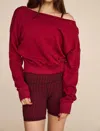 Strut This Crawford Sweatshirt In Maroon