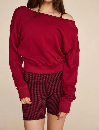 Strut This Crawford Sweatshirt In Maroon