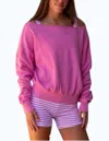 Strut This Crawford Sweatshirt In Tulip In Pattern