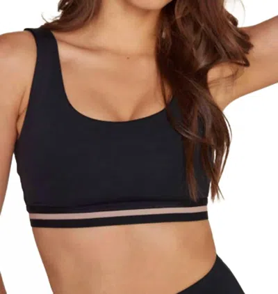 Strut This Gatsby Bra In Black/ Nude In Multi
