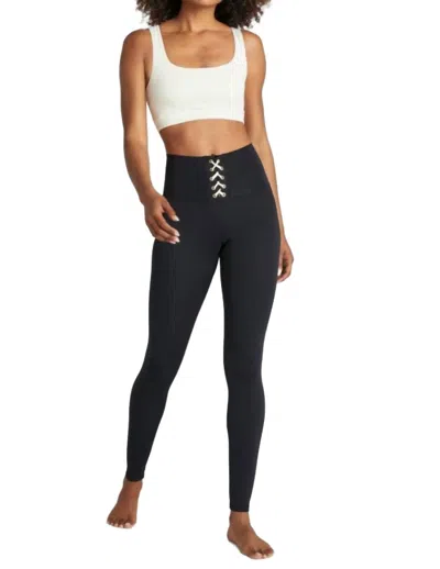 Strut This Kennedy Legging In Black/ Off-white In Multi