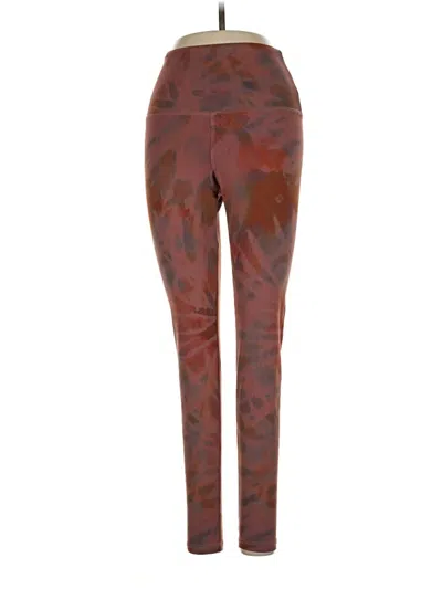 Pre-owned Strut This Leggings In Brown