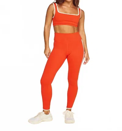 Strut This Margot Square-neck Bra In Chili In Orange