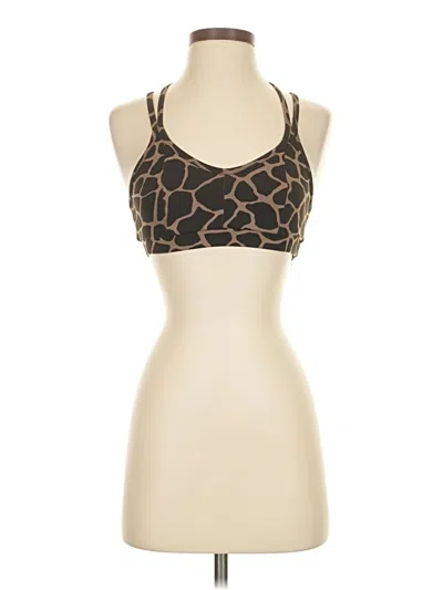 Pre-owned Strut This Tank Top Brown Strapless Neckline Tops