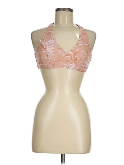 Pre-owned Strut This Tank Top Orange Halter Neckline Tops