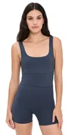 Strut This The Jett Romper Polo Blue