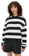 Strut This The Oxford Long Sleeve Shirt Black And White Stripe In Multi