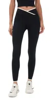 Strut This The Rae Ankle Leggings Black/shell In Black