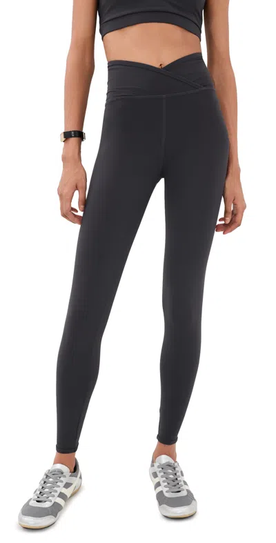 Strut This The Rae Leggings Titanium/shell In Black