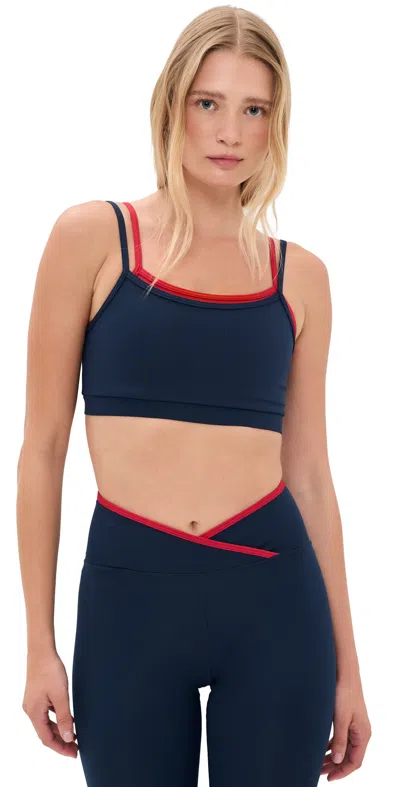 Strut This The Rhodes Bra Navy/red In Blue