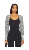 Strut This The Shrug In Grey Fuzzy