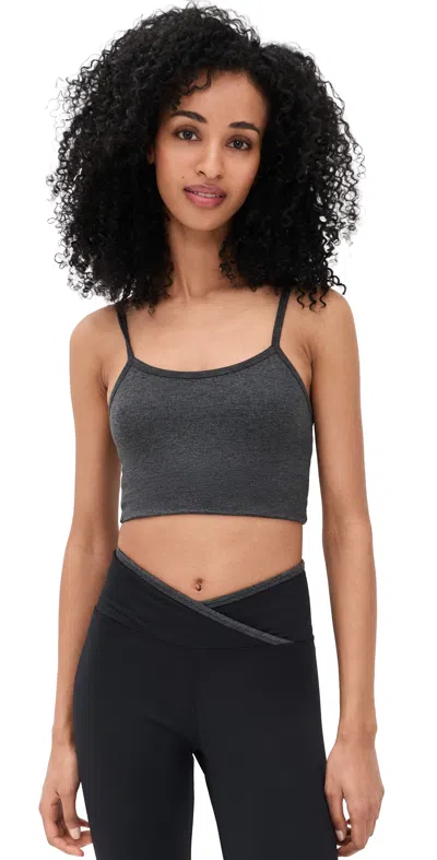 Strut This The Winnie Tank Charcoal Heather In Gray