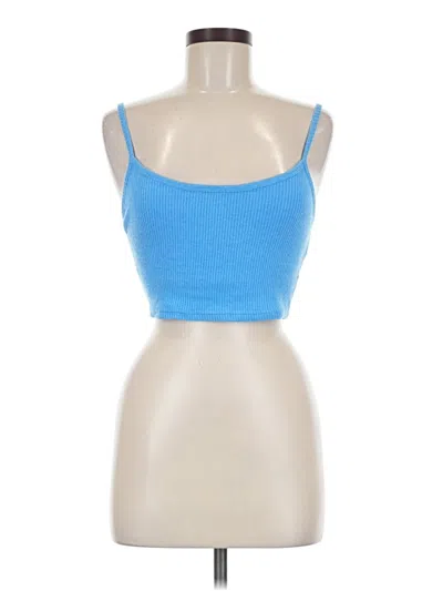 Pre-owned Strut This Tube Top Blue Strapless Neckline Tops