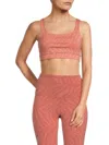 STRUT THIS WOMEN'S JOLIE ABSTRACT PRINT SPORTS BRA