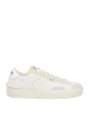 Strype Man Sneakers White Size 6 Leather