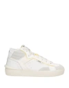 Strype Man Sneakers White Size 9 Leather In White