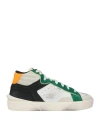 Strype Man Sneakers White Size 9 Leather