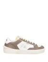 Strype Man Sneakers White Size 9 Leather, Textile Fibers
