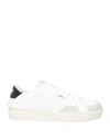 STRYPE STRYPE MAN SNEAKERS WHITE SIZE 8 LEATHER, TEXTILE FIBERS