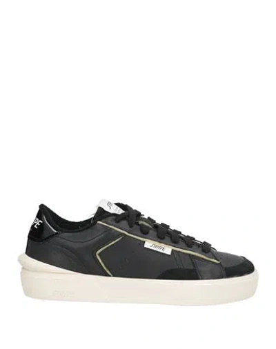 Strype Woman Sneakers Black Size 7 Leather