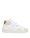 Strype Woman Sneakers White Size 8 Leather