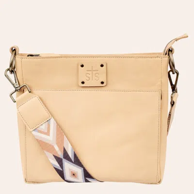 Sts Basic Bliss Buckskin Olivia Crossbody Bag In Brown