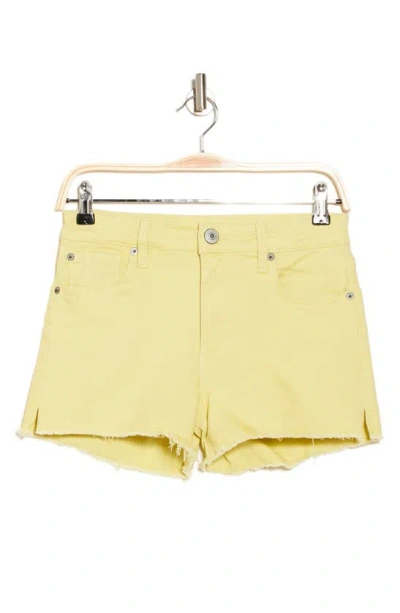 Sts Blue Aubrey Frayed High Waist Boyfriend Denim Shorts In Yellow