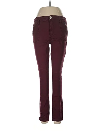 Pre-owned Sts Blue Jeans In Burgundy