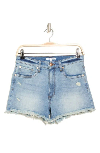 Sts Blue Layne Frayed High Waist Denim Shorts In Blue