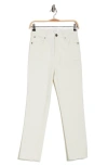 Sts Blue Paisley Ultrahigh Waist Slim Straight Leg Jeans In Ecru