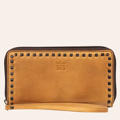 Sts Rancher Bandera Tan Berkley Wristlet Wallet In Brown