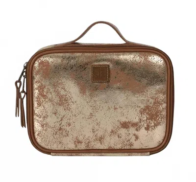 Sts Ranchwear Flaxen Roan Yukon Makeup Organizer In Gold In Brown