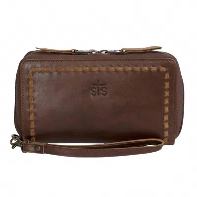Sts Ranchwear Kacy Organizer In Caralina Croc In Brown