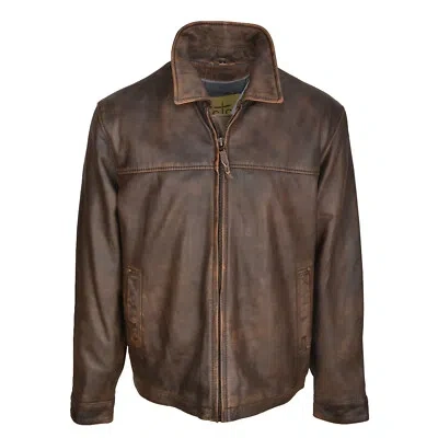 Pre-owned Sts Ranchwear Rifleman Youth Leather Jacket Tobacco Brown Xs