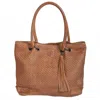 Sts Ranchwear Sweet Grass Woven Leather Tote Bag In Brown In Brown