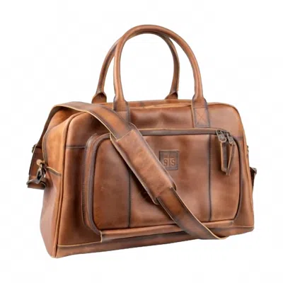 Sts Ranchwear Unisex - Tucson Carry-on Leather Travel Luggage In Rich Tan