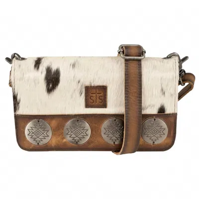 Sts Ranchwear Vaquero Concho Evie Organizer In Cowhide In Pink